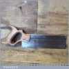 Vintage Spear & Jackson Leapfrog 10” Steel Back Tenon Saw 15 TPI - Sharpened