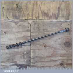 Vintage Wm. Ridgeway 1 ½” Scotch Barrel Eyed Timber Framing Auger Bit