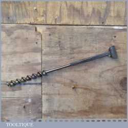 Vintage C.E. Jennings & Co 1 1/8” Scotch Barrel Eyed Timber Framing Auger Bit