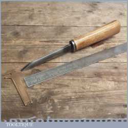 Vintage Forged Steel 1/4" Mortice Chisel - Sharpened and Honed