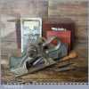 Rare Near Mint Vintage Stanley USA No: 444 Dovetail Tongue And Groove Plane