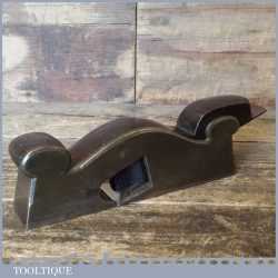 Rare Antique 8” Holland London 1 ½” Gunmetal Shoulder Plane Rosewood Infill
