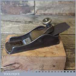 Rare Spiers Antique 1 ½” Dovetailed Cast Steel Thumb Plane - Gunmetal Lever Cap Screw