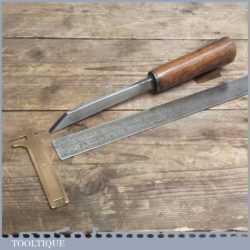 Vintage Forged Steel Mortice Chisel - Sharpened and Honed