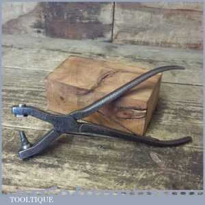 Vintage pair of leatherworking hole punching pliers Vintage pair of leatherworking hole punching pliers