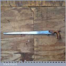 Antique Birch Kentish Town 1875-1905 21” Keyhole Saw 8-9 TPI - Sharpened