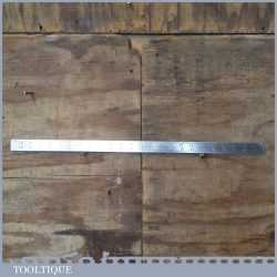 Vintage Chesterman No: 1958D Double Sided 24” Imperial Steel Contraction Ruler