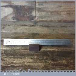 Vintage 12” Chesterman No: 1464D Imperial & Metric Steel Contraction Ruler 1/77