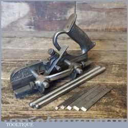 Vintage Record No: 044 Plough Plane With 6 Cutters - Fully Refurbished