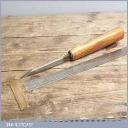 Vintage 3/8” Wide Forged Steel Mortice Chisel By Moulson Brothers