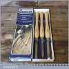 Vintage Boxed Set 3 No: Marples No: M1005 Wood Turning Chisel Tools