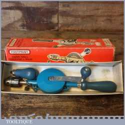 Vintage Boxed Footprint No: 161 Double Pinion Egg Beater Hand Drill