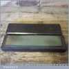 Vintage 10” x 2” Natural Oil Stone In Wooden Box - Good Condition