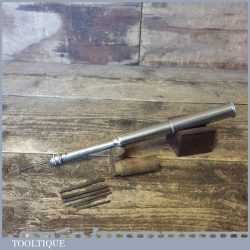 Vintage Pump Action Drill With 7 No: Bits - Good Condition