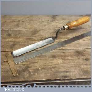 Vintage 1 1/8” Wide Forged Steel Paring Chisel By Stormont of Sheffield
