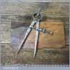 Vintage Moore & Wright 4 ¼” Steel Spring Dividers - Fully Refurbished