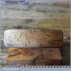 Antique I Sorby 1 1/8” Beechwood Rabbet Plane - Good Condition