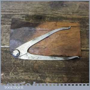 Antique P Lowentraut USA 1869-1920 4” Internal External Fancy Leg Dividers