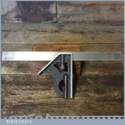 Vintage English Cast Steel Adjustable Sliding Square - Fully Refurbished