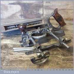 Antique Stanley Rule & Level No: 45 Combination Plough Plane - Good Condition