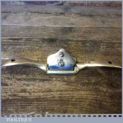 Unusual Vintage Foundry Made Curved Sole Brass Spokeshave