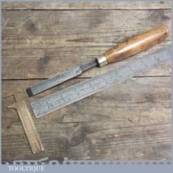 Vintage 5/8” Forged Steel Firmer Chisel By Comet of Sheffield