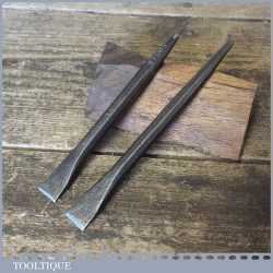 2 No: Vintage Stonemason’s Carving Chisels - Good Condition
