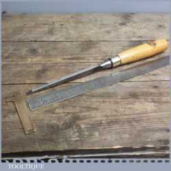 Vintage 1/4” Wide Mortice Chisel By Marples and Sons
