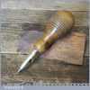 Vintage Boxwood Brass Dumpy Marking Scratch Awl - Good Condition