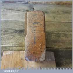 Antique 1 1/8” Beech Wood Rebate Moulding Plane - Good Condition