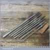 Vintage Set 8 No: Carpenters Spoon Bits - Good Condition