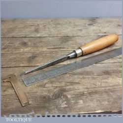 Vintage 1/4” Wide Mortice Chisel By Marples and Sons