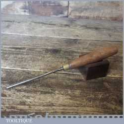 Vintage No: 11 W Marples & Sons 5/16” Straight Wood Carving Gouge Chisel