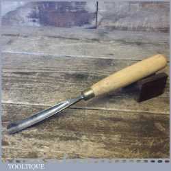 Vintage No: 17 J B Addis & Sons 1/2” Curved Woodcarving Gouge Chisel
