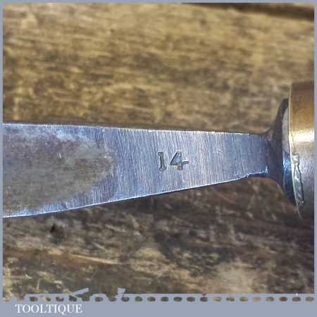 Vintage No: 14 Sorby Mr Punch 1/2” Curved Wood Carving Gouge Chisel ...