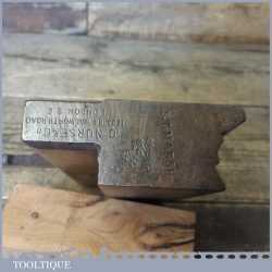 Vintage C Nurse & Co 3/8” Ovolo Beech Moulding Plane - Good Condition