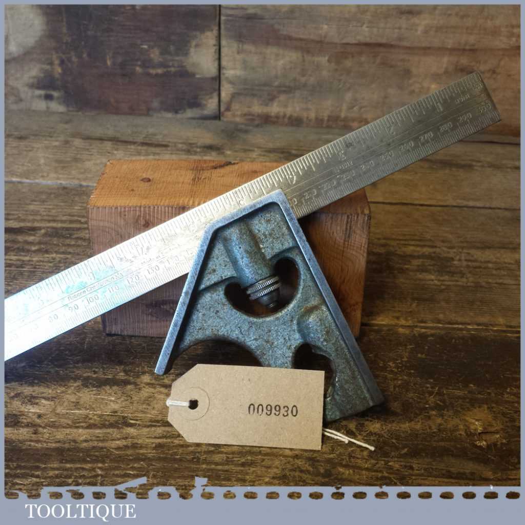 Vintage Rabone Chesterman No: 1912 Steel Adjustable Combination Square ...