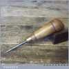 Vintage Leatherworking Heavy Duty Bradawl Beech Handle - Good Condition
