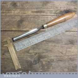 Vintage Forged Steel 1/2” Wide Gouge Chisel By I SORBY