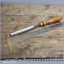 Vintage 11/16” Wide Forged Steel Bevel Edge Chisel By Marples and Sons