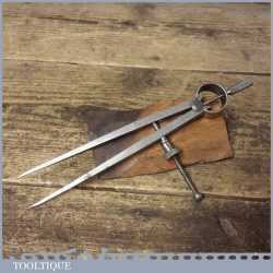 Vintage Moore & Wright 7” Steel Spring Dividers - Good Condition