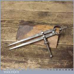 Vintage Moore & Wright 6” Steel Spring Dividers - Good Condition