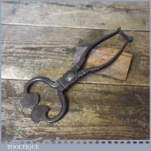 Ornate Antique 18th Century Decorative Sugar Nipping Tongs - Good Condition