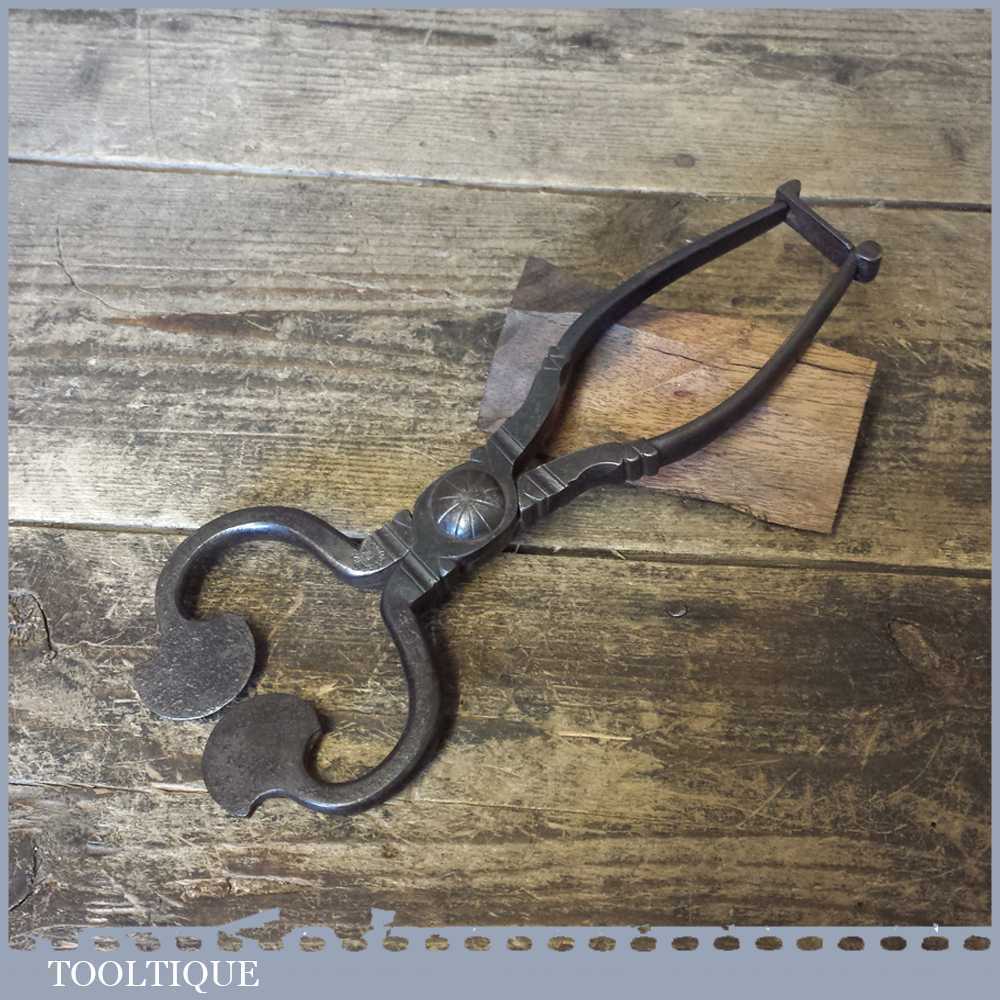 Ornate Antique 18th Century Decorative Sugar Nipping Tongs - Good Condition