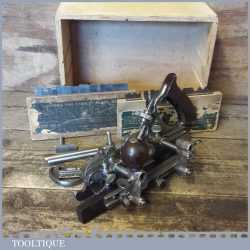 Vintage Boxed Stanley USA No: 45 Combination Plough Plane - Good Condition