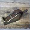 Antique Brass Infill Chariot Plane With Mahogany Wedge