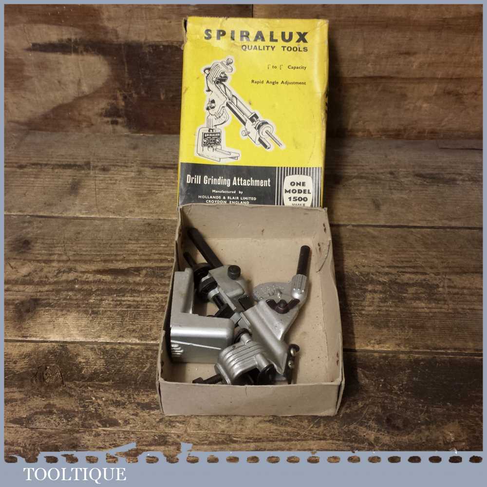 Support D'affûtage Pour Perceuse Spiralux Model 1500 – Rouge, Métal, Broyage Et Découpage