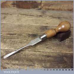 Vintage Comet 10 ¾” Boxwood Handled Cabinetmakers Turnscrew Screwdriver