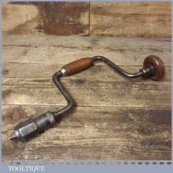 Vintage J. A. Chapman Carpenters Ratchet Brace With 10” Swing