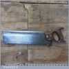 Antique Drabble & Sanderson 14” Steel Back Tenon Saw 11 TPI - Fully Refurbished